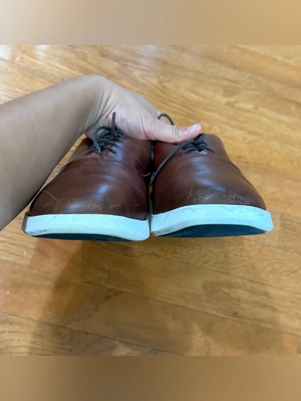 Wolf & Shepherd Men’s 9.5 Crossover Derby Leather Hybrid Dress Shoes Oxford READ